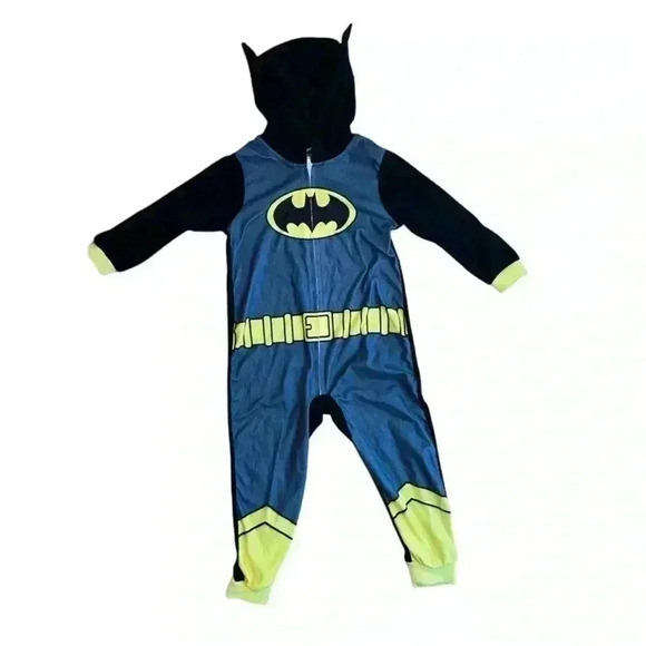 DC Comics Other - BATMAN Zip-up Onesie Pajama Costume Halloween size 4T